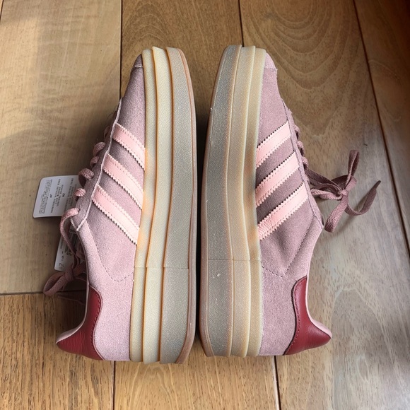 NWOB Adidas Originals Gazelle Bold Women's Sneakers Sz 7.5 Preloved Ruby - Picture 6 of 8